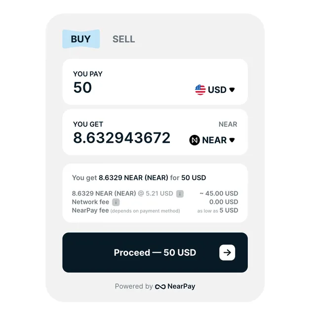 Nearpay OnRamp Widget